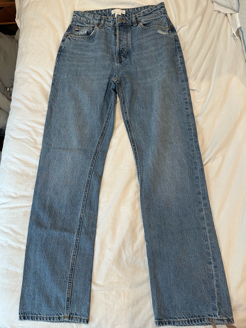 H&M Medium Blue Straight Leg Jeans